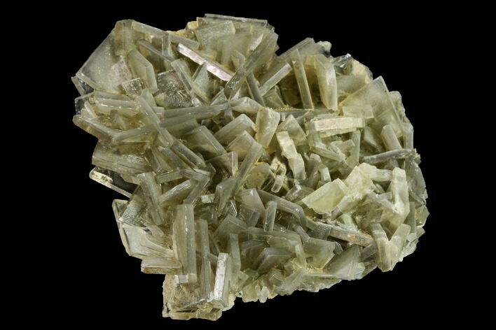 Yellow-Brown Tabular Barite Crystals with Phantoms - Peru #169127